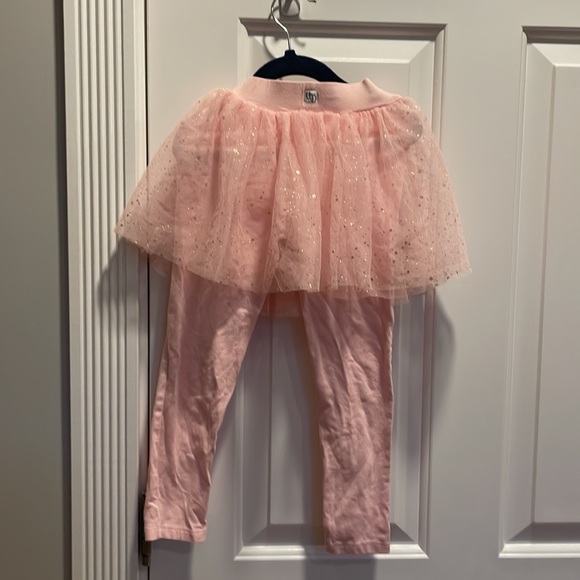 Flapdoodle sweet pink leggings with tulle skirt. Size 5 - Picture 3 of 4
